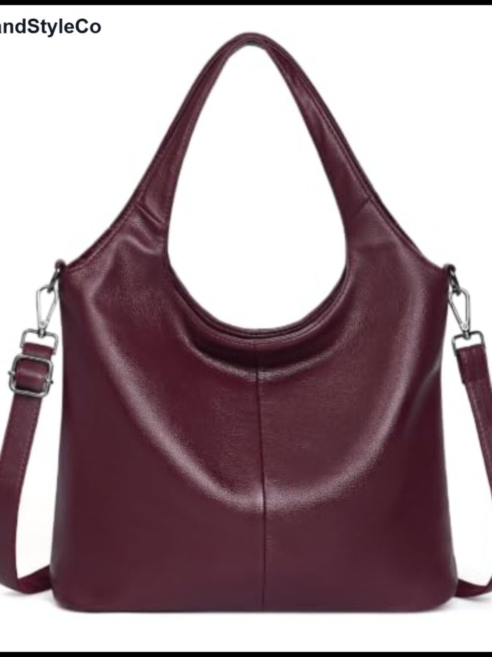 PU Leather Hobo Bag Crossbody Top Handle Satchel with Adjustable Strap